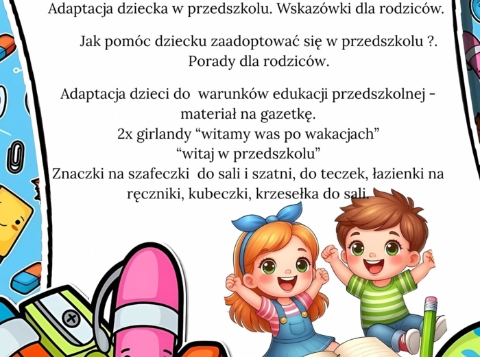 NOWY ROK PRZEDSZKOLNY TUŻ-TUŻ