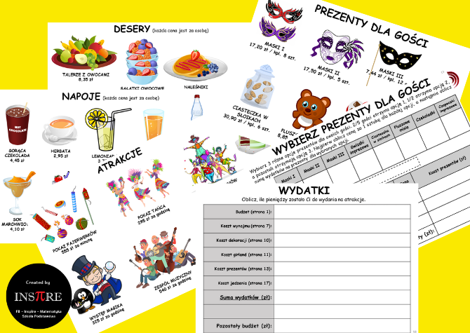 Ułamki zwykłe i dziesiętne. Projekt matematyczny: zaplanuj imprezę. Nauczanie Oparte na Projektach (PBL) dla kl.5-8