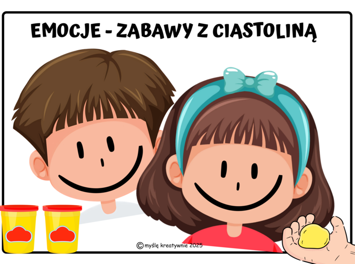 EMOCJE - karty do zabawy z masami plastycznymi