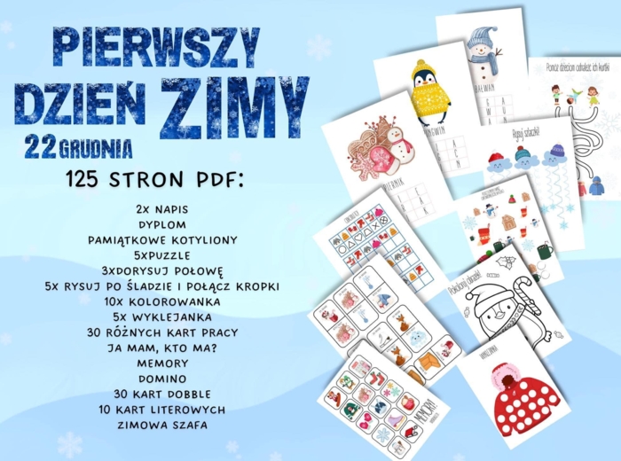 PAKIET KART PRACY ZIMA!