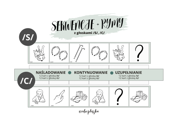 Sekwencje i rymy z głoskami syczącymi (c, s)