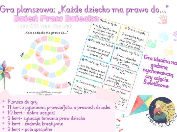Gra Planszowa Dzień Praw Dziecka - 20 listopada