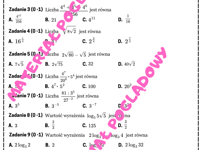 PAKIET - Mini Matura. Matematyka cz. 1