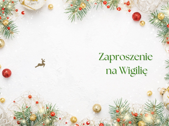 Zaproszenie - Wigilia, Boże Narodzenie
