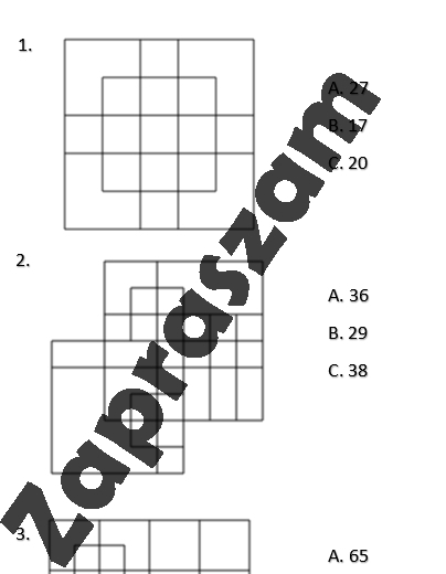 Ile jest kwadratów? - karta pracy - wersja trudniejsza