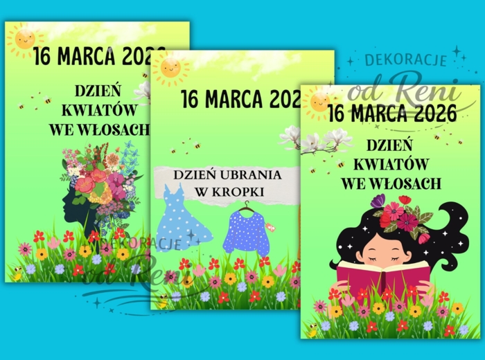 Odliczajmy do wiosny!-14 propozycji -  w 5 wariantach z różnymi datami (16.03 – 20.03)-ponad 100 stron!!!