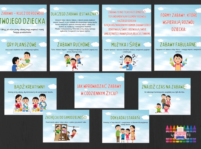 "Zabawa - klucz do rozwoju twojego dziecka" - materiał dla rodziców