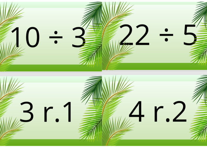 Fiszki z dzielenia z resztą do 100 – do samodzielnego wydruku