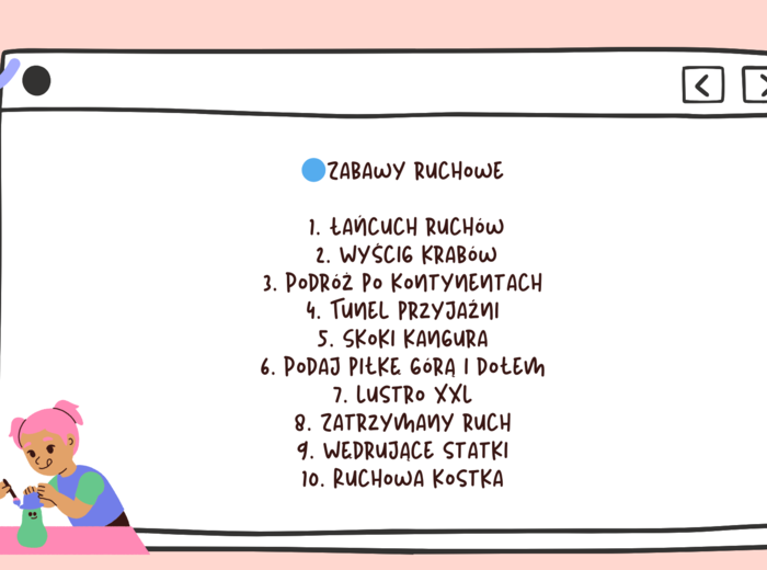 Bank zabaw na dywanie dla klasy 2