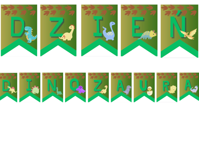 Napis- Dzień dinozaura