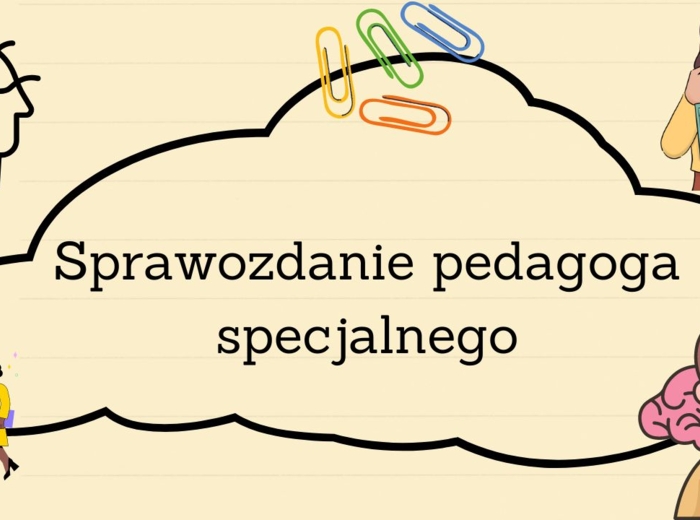 Sprawozdanie pedagoga specjalnego, przedszkole