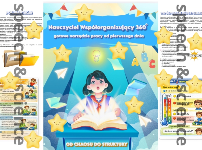 NAUCZYCIEL WSPÓŁORGANIZUJĄCY 360 - gotowy plan pracy z uczniem od pierwszego dnia | PEŁEN PAKIET