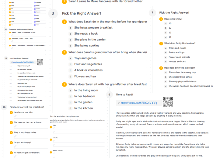 Brainy 4 – Unit 4 – karta pracy