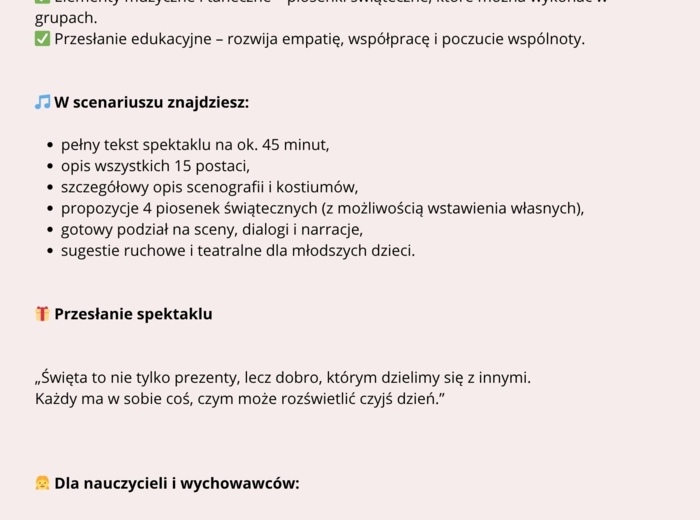 PAKIET 3 SCENARIUSZY NA JASEŁKA 🎅🏼🌟