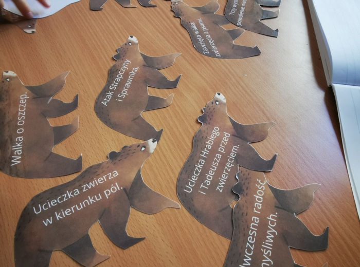 Pan Tadeusz - Polowanie - niedźwiedź - plan wydarzeń - zadania