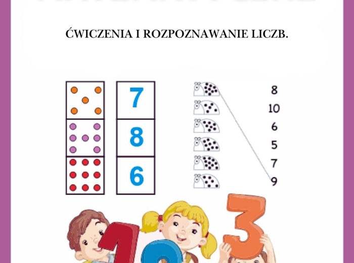 MYŚLENIE MATEMATYCZNE - ĆWICZENIA I ROZPOZNAWANIE LICZB