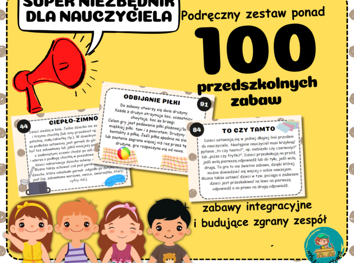 102 ZABAWY INTEGRACYJNE - niezbędnik nauczyciela na nowy rok szkolny - książeczka