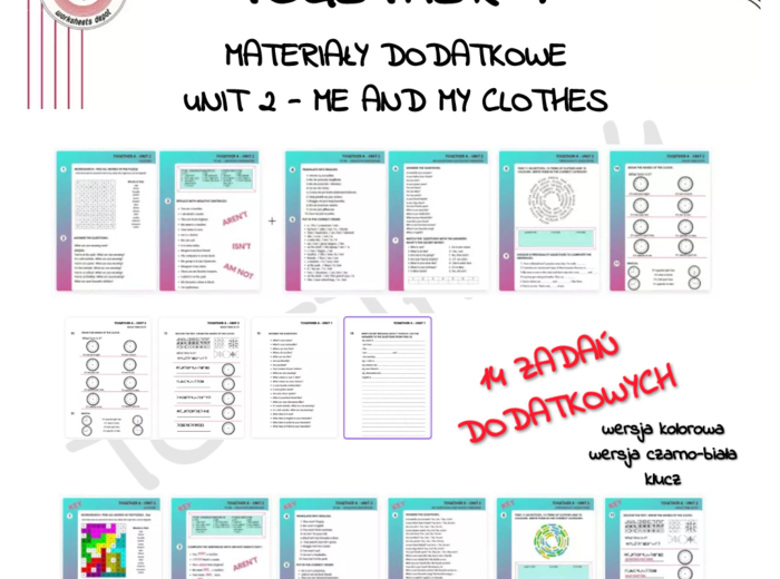 Together klasa 4 Unit 2 - materiały dodatkowe do języka angielskiego