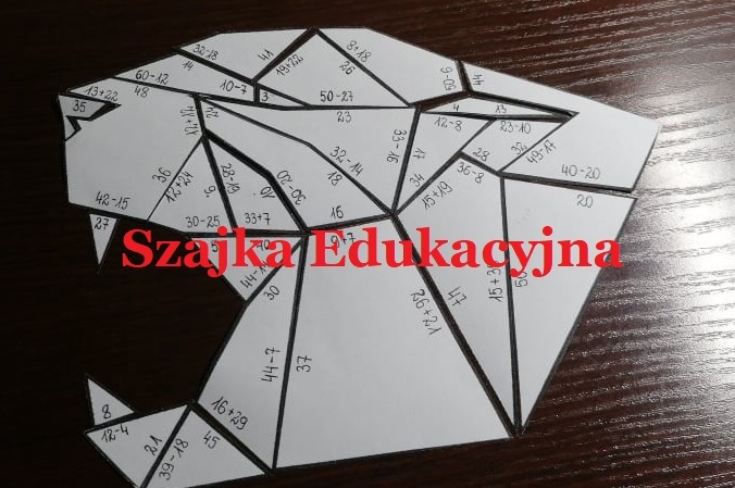 Ułóż Pumę - dodawanie i odejmowanie w zakresie 50.