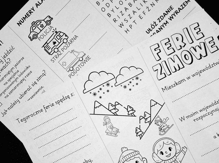 Broszura - bezpieczeństwo podczas ferii zimowych