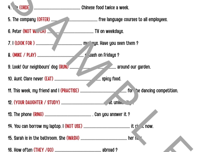 Present Simple vs Present Continuous