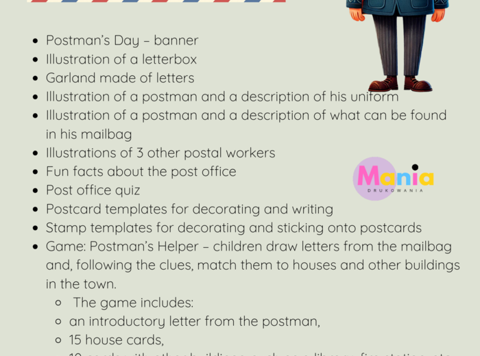 Dzień Listonosza – zestaw PDF w wersji angielskiej