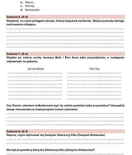 Zestaw lekturowy "Chłopcy z Placu Broni"