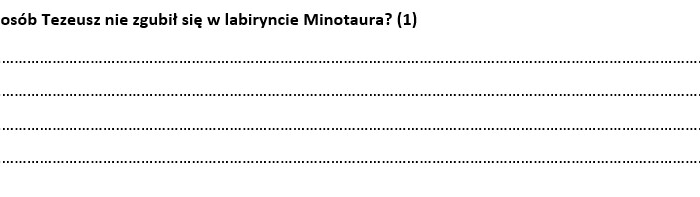 Sprawdzian z zakresu mitologii greckiej (klasa 5/6)