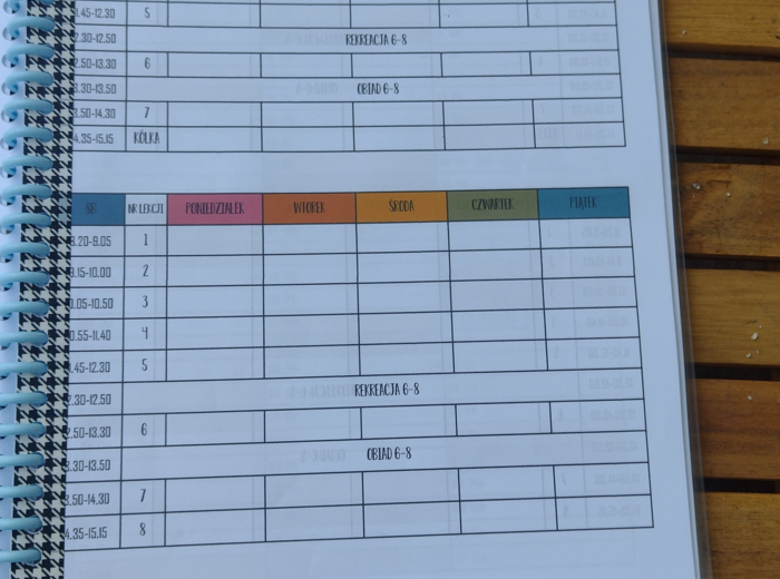 Planner nauczyciela 2024/2025 do samodzielnego druku