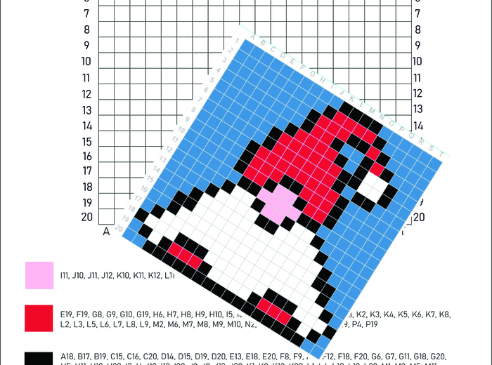 Kodowanki zimowe, świąteczne, mikołajkowe- trudne- dyktando graficzne, kolorowanka, kodowanie, zima, Boże Narodzenie, Mikołaj