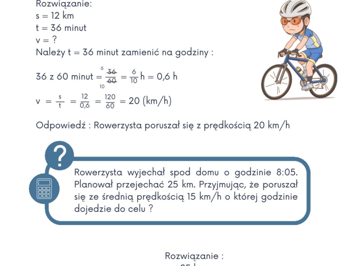 PRĘDKOŚĆ, DROGA, CZAS- z Matixem do E8