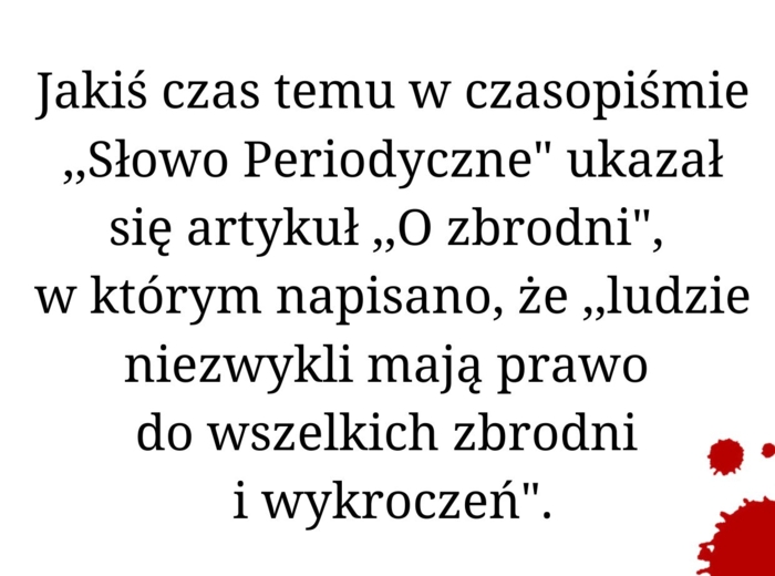 Gra kryminalna motywująca do czytania lektury ,,Zbrodnia i kara"