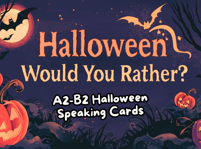 Halloween Would You Rather - zestaw 30 kart (A2-B2 Halloween Speaking)