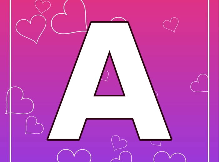 Girlanda WALENTYNKI – napis do druku (PDF, 10 liter)