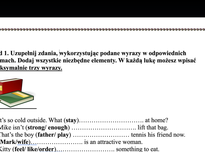 2 ćwiczenia z angielskiego - trening przed egzaminem ósmoklasisty