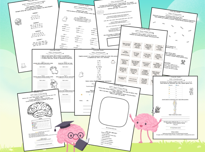 TRENING SŁÓW I ZMYSŁÓW 50 kart pracy dla uczniów z dysleksją i dysortografią