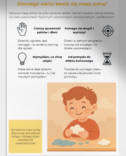 Zabawy sensoryczne: masa solna – lepiemy chmurki, deszczowe krajobrazy