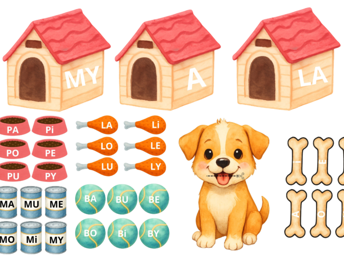 Nauka czytania metodą sylabową - pomoc dydaktyczna