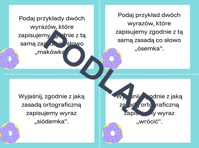 Planszowa gra ortograficzna