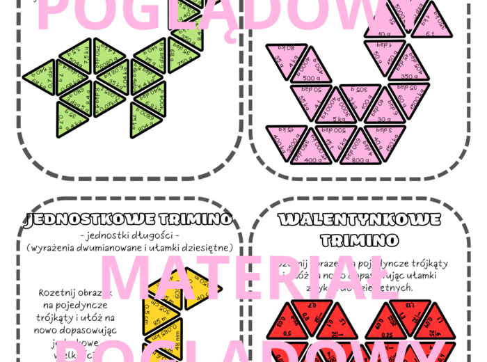 PAKIET TRIMINO - 9 KART PRACY