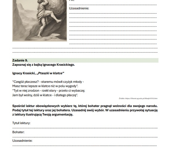 Zestaw 50 zadań na 50 dni do E8 - lektury 4-6 argumentacja (O-100)