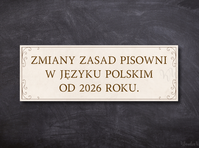 Zmiany zasad pisowni w języku polskim od 2026 roku - gazetka szkolna (plik PDF do druku)