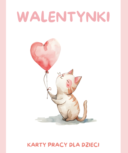 Walentynkowe karty pracy dla dzieci – zadania dla młodszych klas szkoły podstawowej