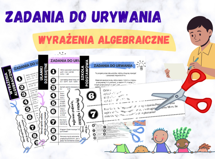 Zadania do urwania - wyrażenia algebraiczne
