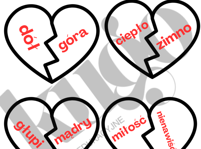 Walentynkowe antonimy