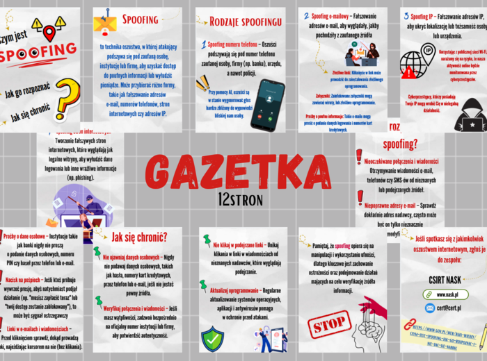 Czym jest SPOOFING? Jak go rozpoznać? Jak się chronić?/Bezpieczeństwo w internecie/ GAZETKA