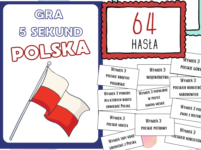 5 Sekund POLSKA - Edukacyjna Gra Towarzyska dla Szkół | Wiedza o Polsce w Dynamicznej Formie