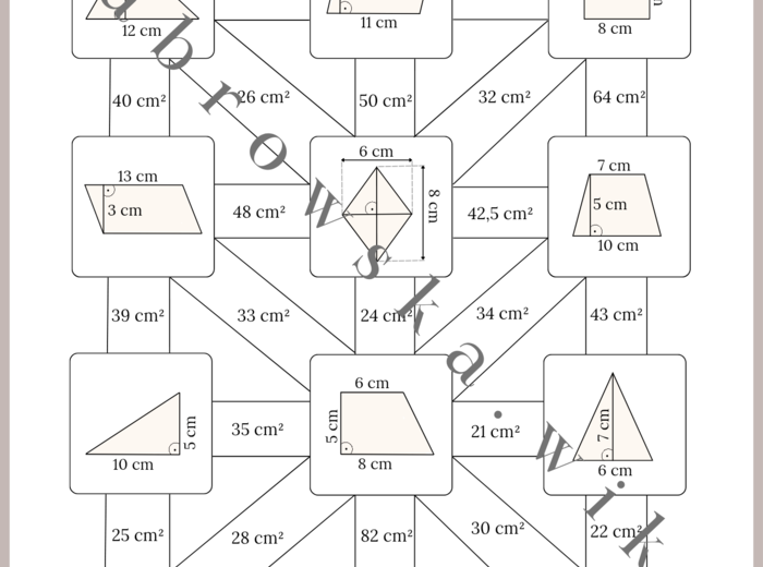 Figurowy labirynt - pola figur