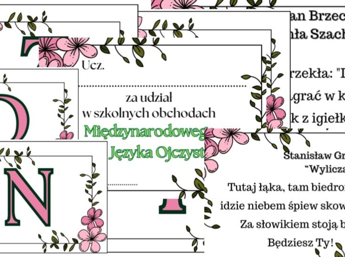 Międzynarodowy Dzień Języka Ojczystego - projekt, gazetka, dekoracja