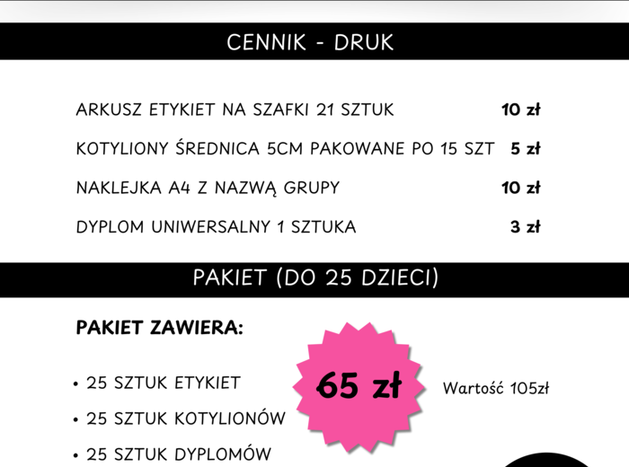 Zestaw Etykiety, Medaliony, Dyplom, Naklejka z nazwą grupy - Dla Grupy Żabki